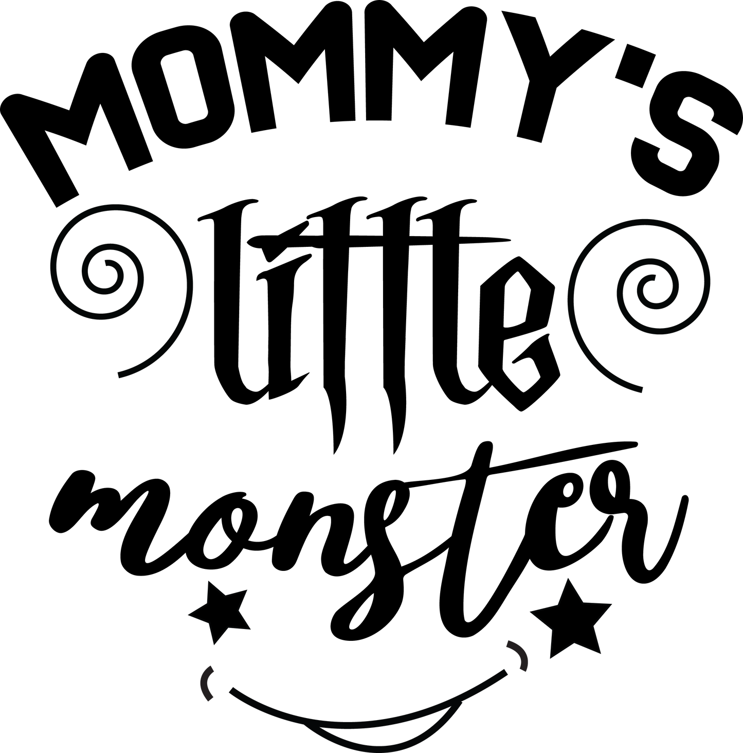 Mommy's Little Monster Vinyl Graphic for Decals