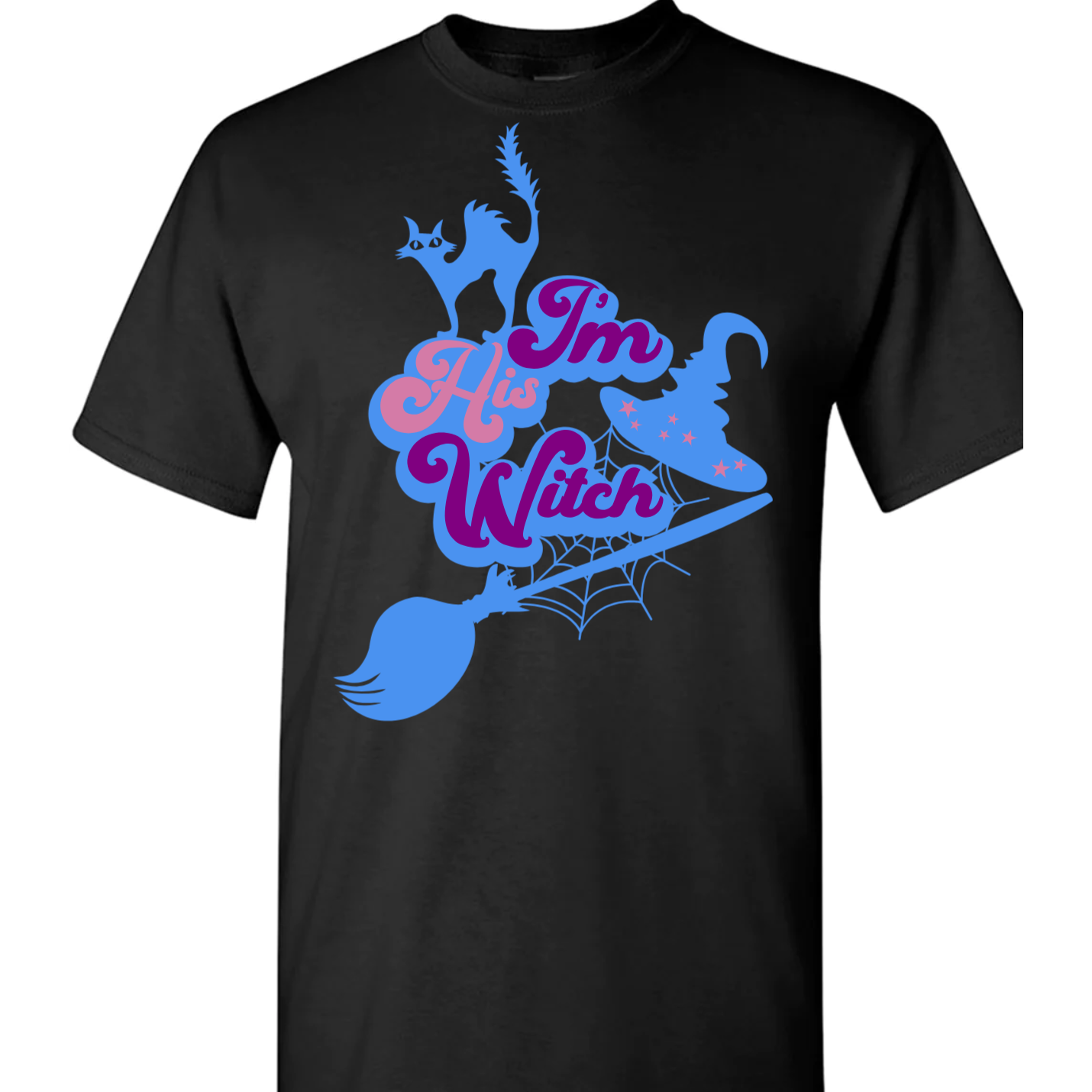 Halloween Couples I'm Her Boo/His Witch 2 Vinyl Graphic for Shirts