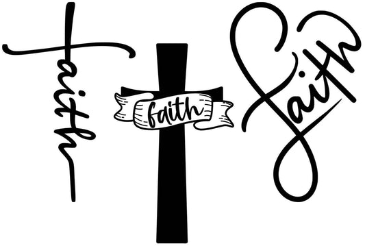 Faith (variable design) Vinyl Graphic for Decals