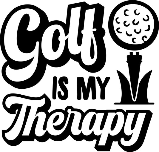 Golf is my Therapy Vinyl Graphic for Decals