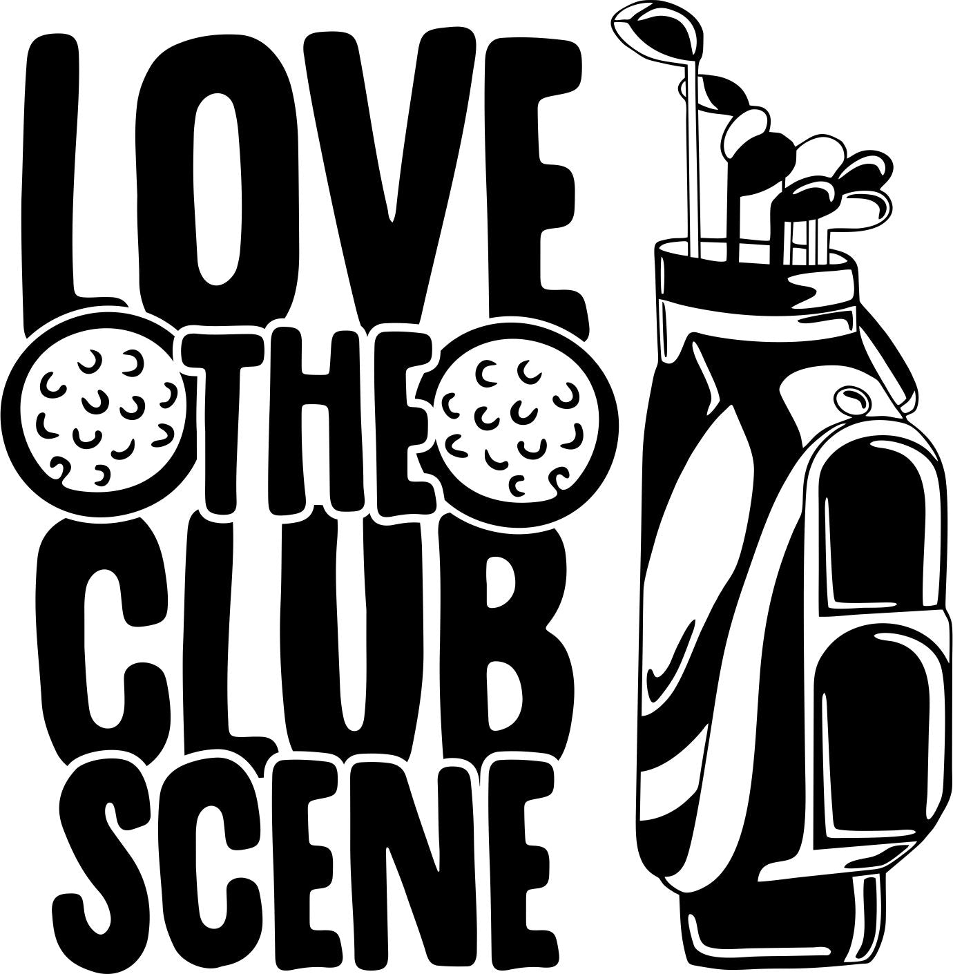 Love the Club Scene Vinyl Graphic for Decals