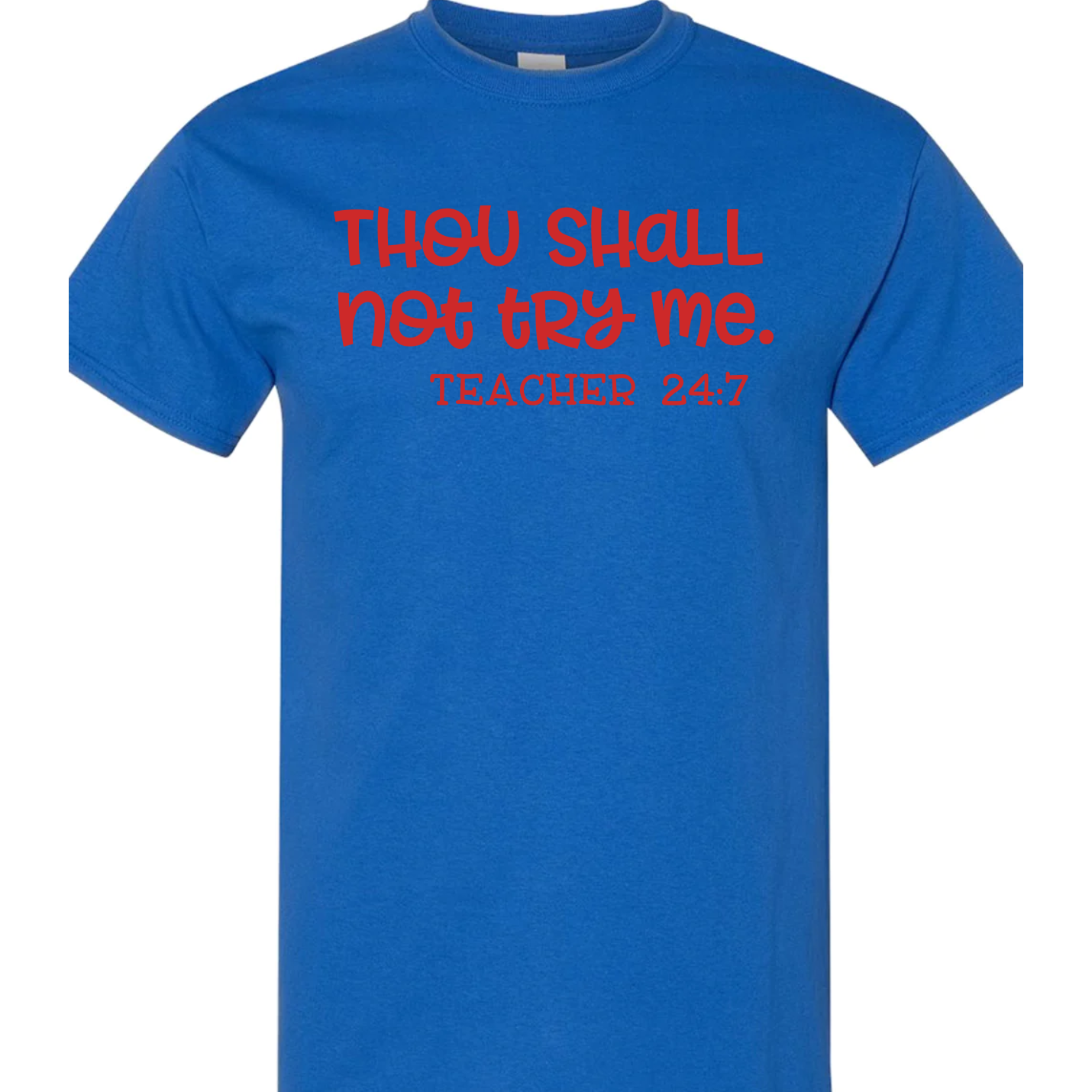 Thou Shall Not Try Me Vinyl Graphic for Shirts