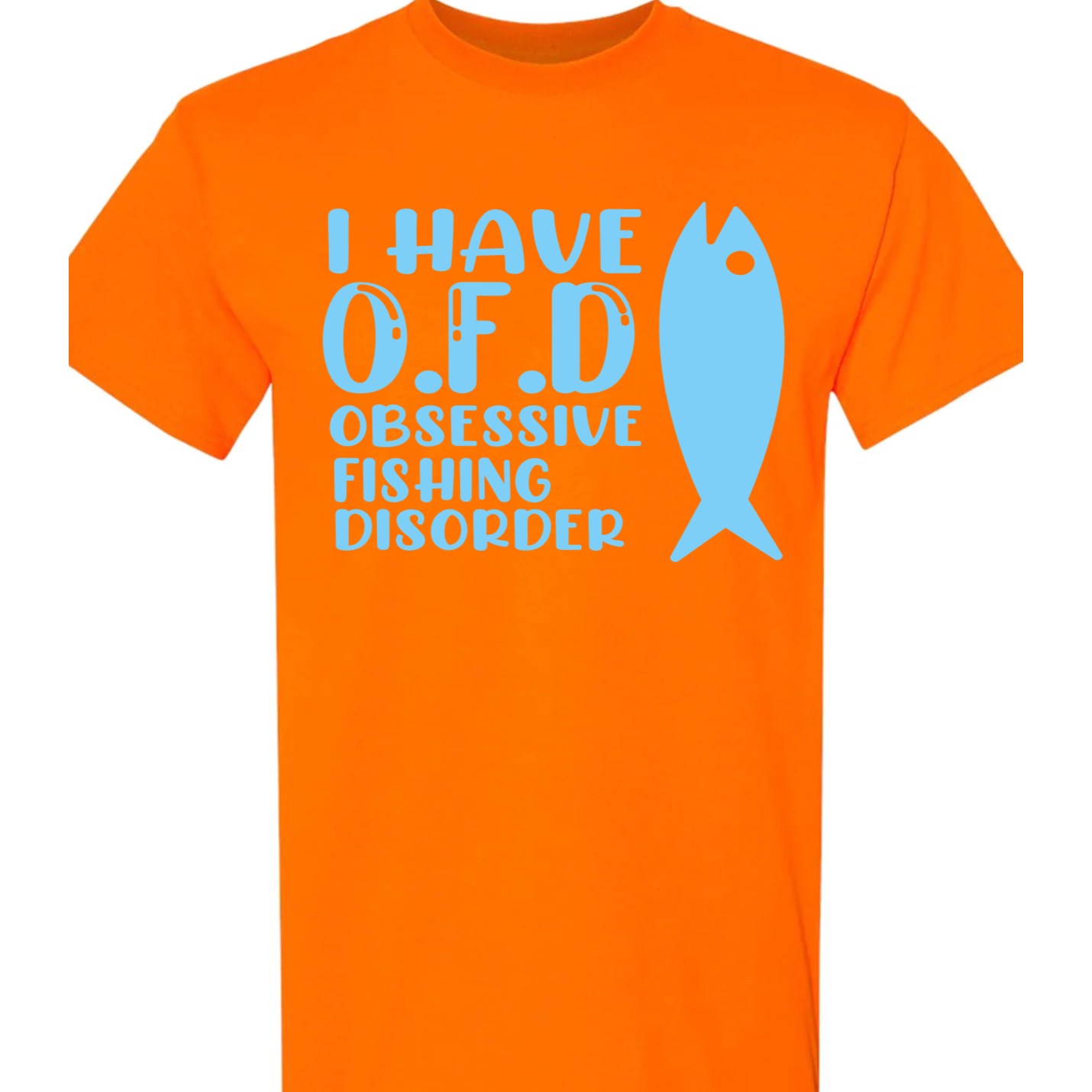 Obsessive Fishing Disorder Vinyl Graphic for Shirts
