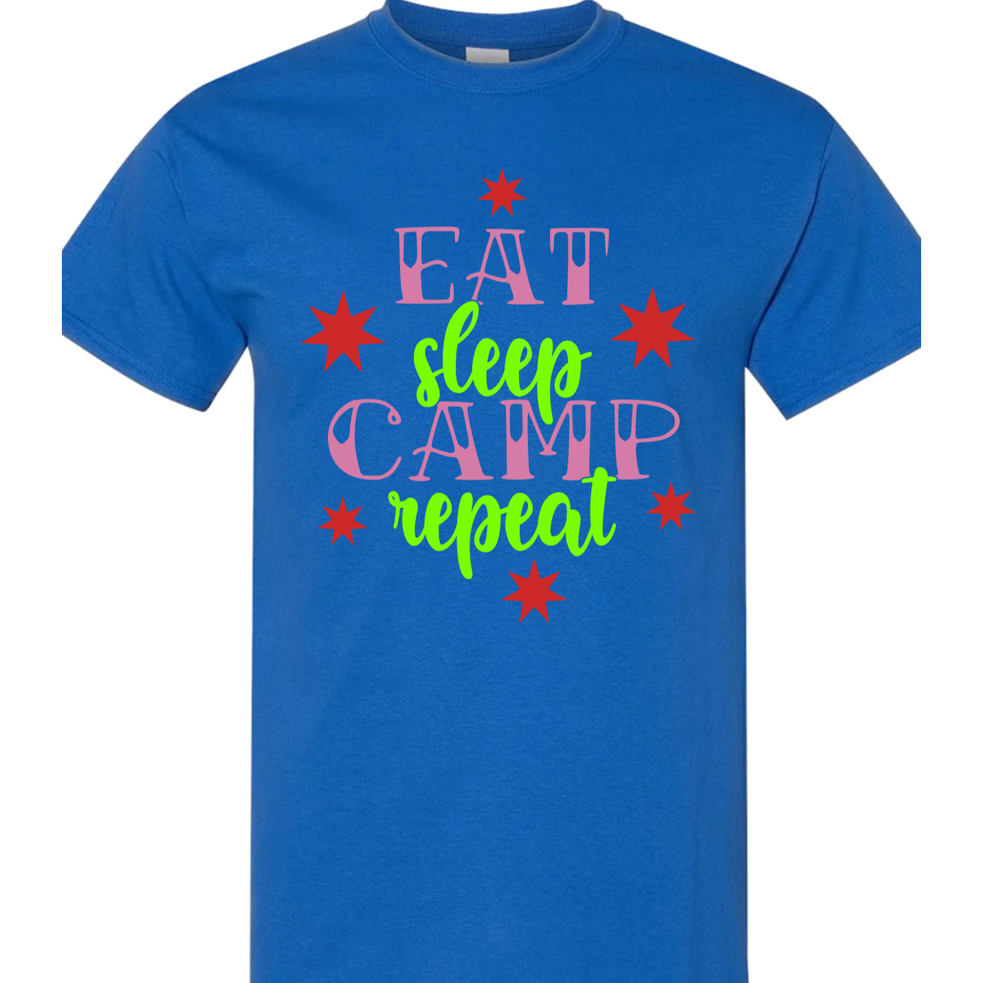 Eat Sleep Camp Repeat Vinyl Graphic for Shirts
