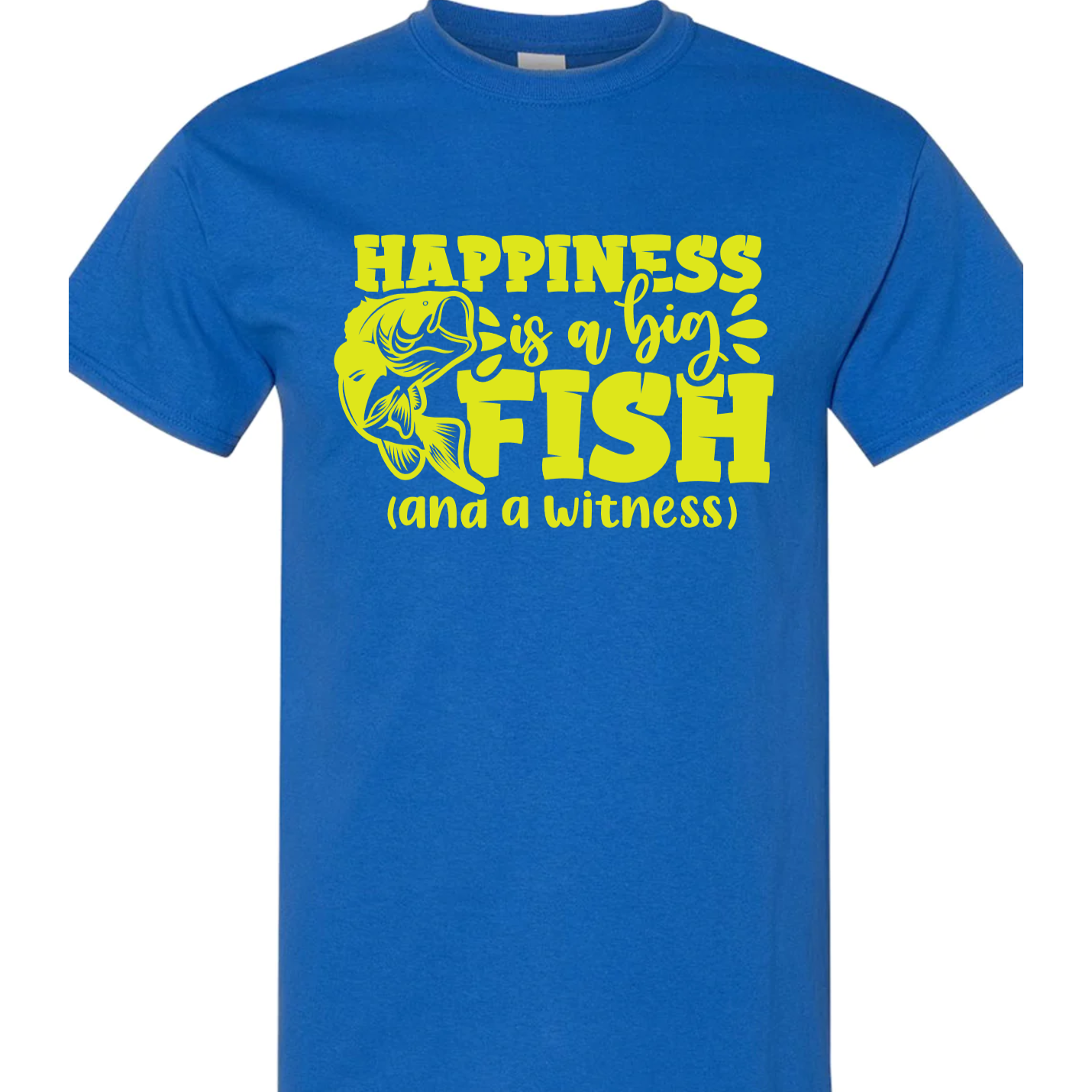 Happiness is a Big Fish Vinyl Graphic for Shirts