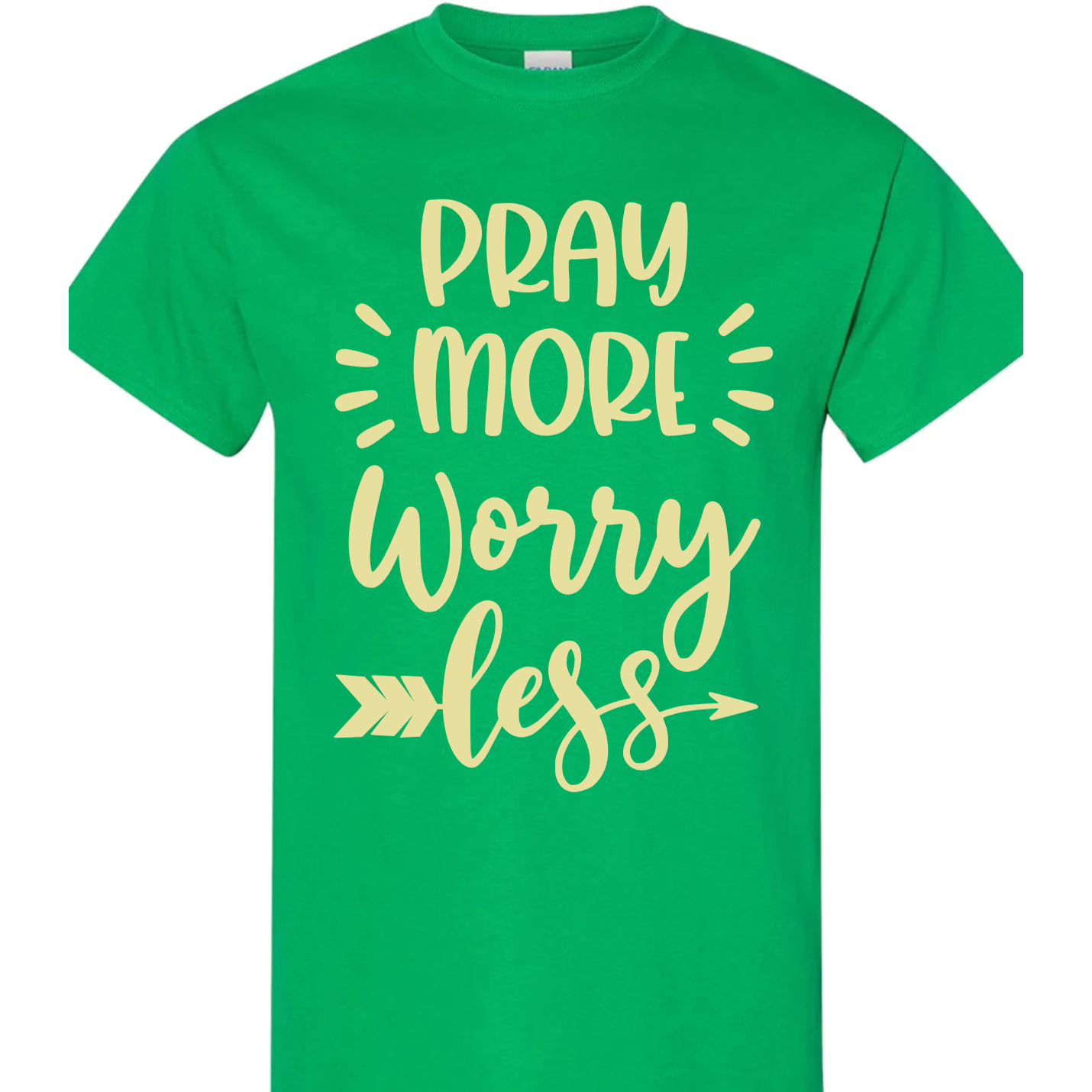 Pray More Worry Less Vinyl Graphic for Shirts