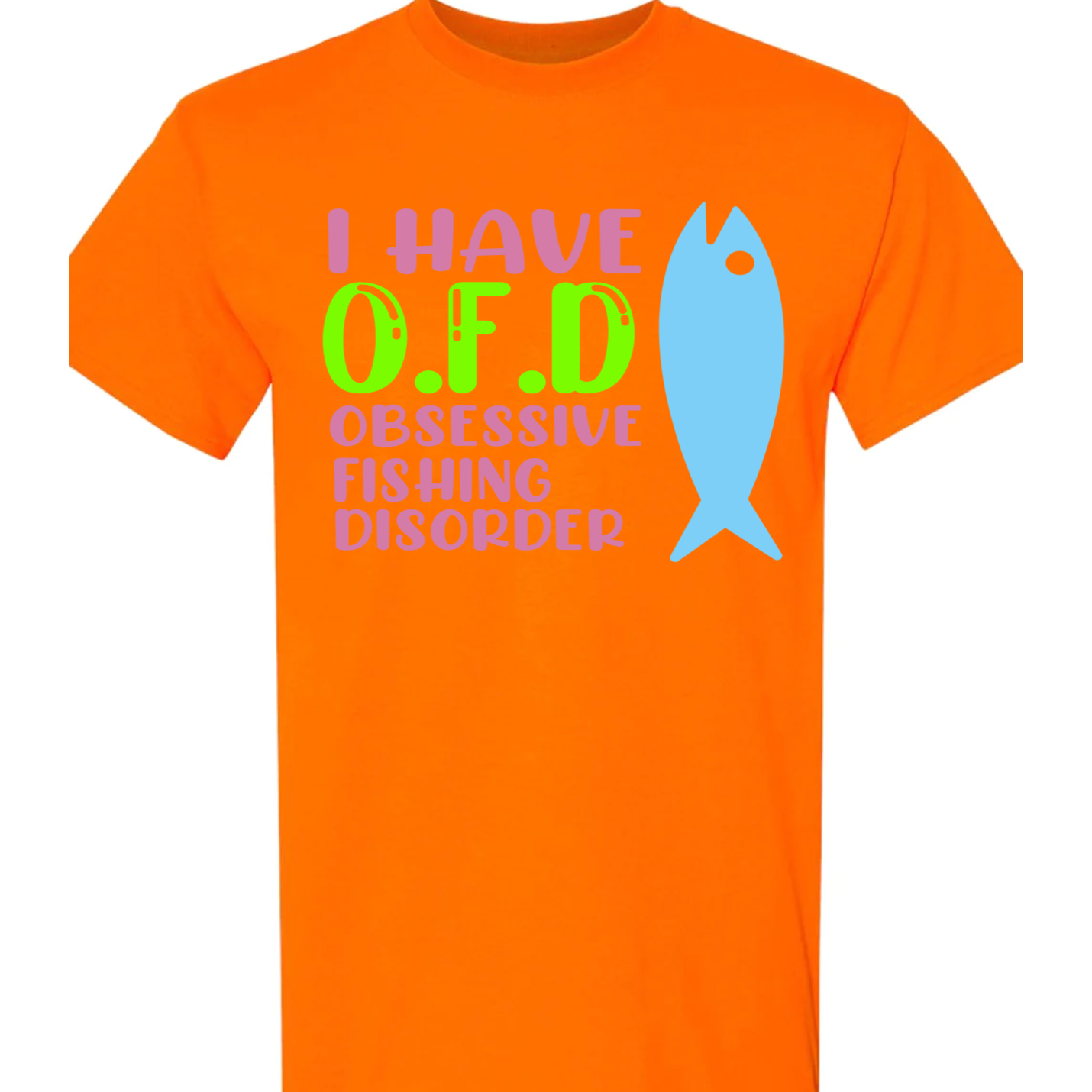 Obsessive Fishing Disorder Vinyl Graphic for Shirts