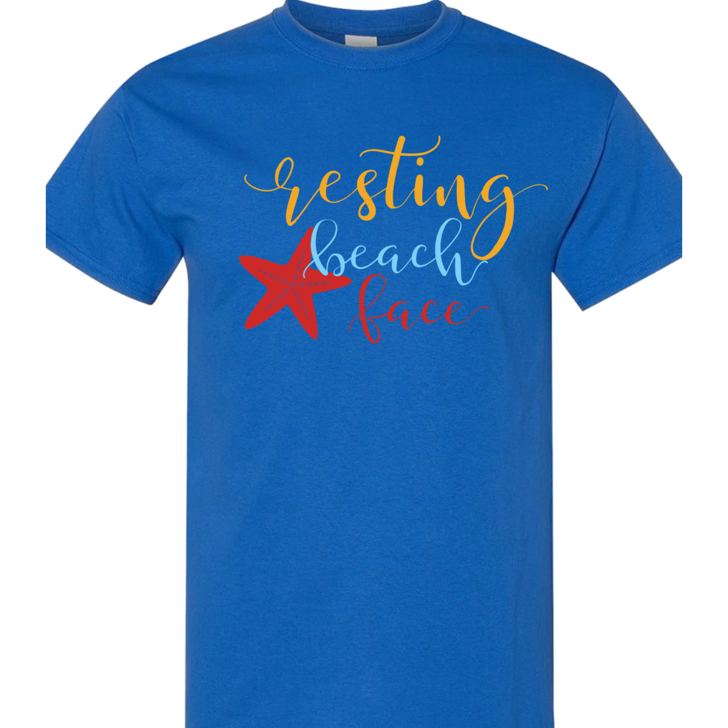 Resting Beach Face Vinyl Graphic for Shirts