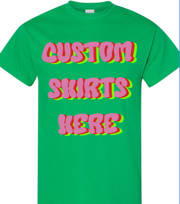 Custom Vinyl Adult Cotton Short Sleeve T-Shirt