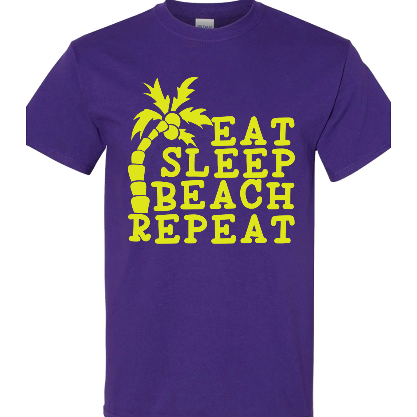 Eat Sleep Beach Repeat Vinyl Graphic for Shirts
