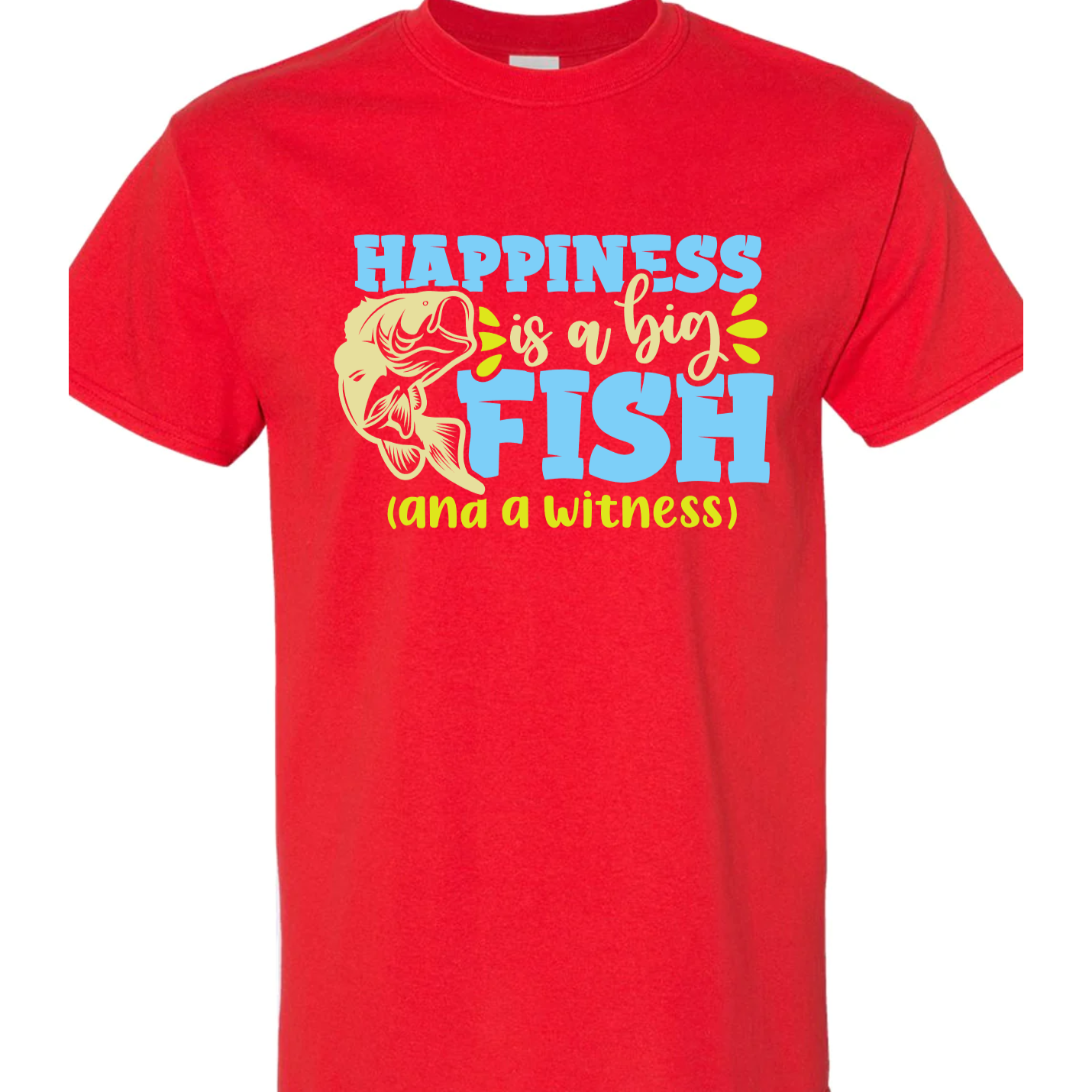 Happiness is a Big Fish Vinyl Graphic for Shirts